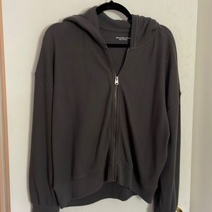 Abercrombie waffle full zip